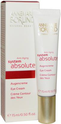 AnneMarie Borlind, System Absolute, Anti-Aging Eye Cream, 0.50 fl oz (15 ml) ,الجمال، كريمات العين