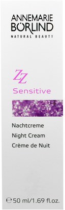 AnneMarie Borlind, ZZ Sensitive, Night Cream, 1.69 fl oz (50 ml) ,والصحة، والجلد، الكريمات الليل، ز الحساسة سلسلة العناية بالبشرة