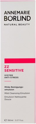 AnneMarie Borlind, ZZ Sensitive, System Anti-Stress, 5.07 fl oz (150 ml) ,الجمال، العناية بالوجه، منظفات الوجه، الصحة، الجلد، ز الحساسة سلسلة العناية بالبشرة