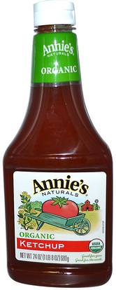 Annies Naturals, Organic, Ketchup, 24 oz (680 g) ,الطعام، الضمادات والتوابل، الصلصة