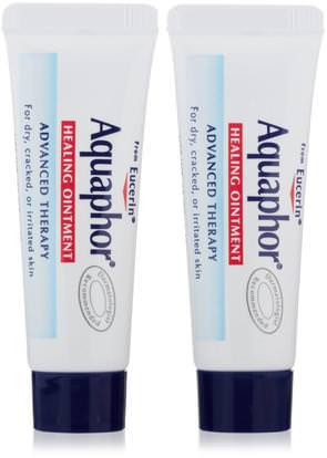 Aquaphor, Healing Ointment, Skin Protectant, 2 Tubes, 0.35 oz (10 g) Each ,والصحة، والجلد، والإصابات الحروق