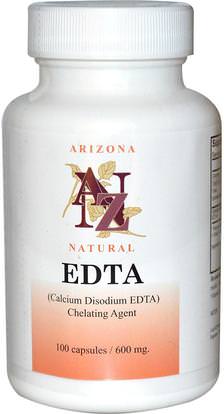 Arizona Natural, EDTA, 600 mg, 100 Capsules ,المكملات الغذائية، إدتا
