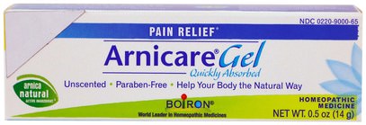 زهرة العطاس Boiron, Arnicare Gel, Pain Relief, Unscented, 0.5 oz (14 g)