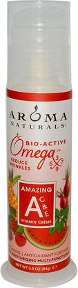 Aroma Naturals, Amazing A, C & E, Vitamin Crme, 3.3 oz (94 g) ,الجمال، العناية بالوجه، نوع البشرة مكافحة الشيخوخة الجلد
