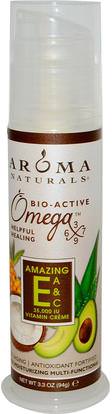Aroma Naturals, Amazing E, A & C Vitamin Crme, 35,000 IU, 3.3 oz (94 g) ,الجمال، العناية بالوجه، نوع البشرة العادية لتجفيف الجلد نوع مكافحة الشيخوخة الجلد