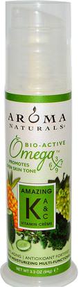 Aroma Naturals, Amazing K, A & C Vitamin Crme, 3.3 oz (94 g) ,الجمال، العناية بالوجه، نوع البشرة مكافحة الشيخوخة الجلد