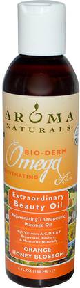 Aroma Naturals, Extraordinary Beauty Oil, Orange Honey Blossom, 6 fl oz (180 ml) ,الجمال، العناية بالوجه، مانوكا العسل العناية بالبشرة، الصحة، الجلد، زيوت العناية بالجسم