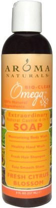 Aroma Naturals, Extraordinary Natural Castile 4-in-1 Soap, Fresh Citrus Blossom, 8 fl oz (237 ml) ,حمام، الجمال، الصابون، الصابون القشتالي