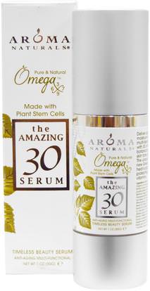 Aroma Naturals, The Amazing 30 Serum, Anti-Aging Multi-Functional, 1 oz (30 g) ,حمام، الجمال، أرجان، العناية بالوجه، نوع البشرة مكافحة الشيخوخة الجلد