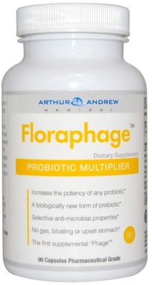 Arthur Andrew Medical, Floraphage, 90 Capsules ,المكملات الغذائية، البروبيوتيك، استقرت البروبيوتيك