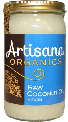 Artisana, Organics, Raw Coconut Oil, Virgin, 14 oz (414 g) ,الغذاء، كيتو ودية، زيت جوز الهند