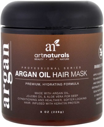 Artnaturals, Argan Oil Hair Mask, 8 oz (226 g) ,حمام، الجمال، الشعر، فروة الرأس، مكيفات