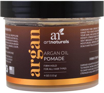 Artnaturals, Argan Oil Pomade, 4 oz (113 g) ,حمام، الجمال، دقة بالغة، فروة الرأس