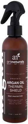 Artnaturals, Argan Oil Thermal Shield, Heat Protection, 8 oz (236 ml) ,حمام، الجمال، دقة بالغة، فروة الرأس