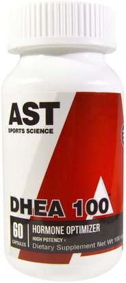 AST Sports Science, DHEA 100, 100 mg, 60 Veggie Caps ,المكملات الغذائية، ديا
