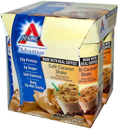 Atkins, Cafe Caramel Shake, 4 Shakes, 11 fl oz (325 ml) Each ,dieet