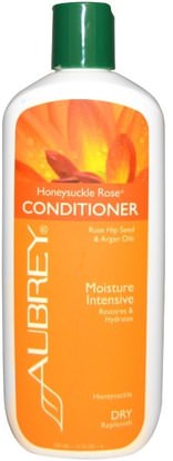 Aubrey Organics, Honeysuckle Rose Conditioner, Restores & Hydrates, Dry Hair, 11 fl oz (325 ml) ,حمام، الجمال، مكيفات، أرجان