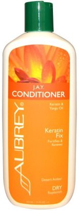 Aubrey Organics, J.A.Y. Conditioner, Dry Hair, Citrus Clove, 11 fl oz (325 ml) ,حمام، الجمال، مكيفات، الشعر، فروة الرأس، الشامبو، مكيف
