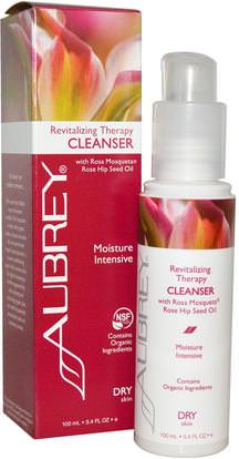 Aubrey Organics, Revitalizing Therapy Cleanser, Dry Skin, 3.4 fl oz (100 ml) ,الجمال، العناية بالوجه، المطهرات للوجه، الصحة، إلتحم