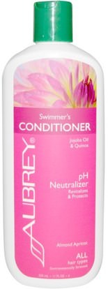 Aubrey Organics, Swimmers Conditioner, pH Neutralizer, All Hair Types, 11 fl oz (325 ml) ,حمام، الجمال، الشعر، فروة الرأس، مكيفات