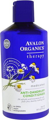 Avalon Organics, Anti-Dandruff Conditioner, Chamomilla Recutita, 14 oz (397 g) ,Herb-sa