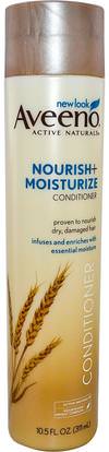 Aveeno, Active Naturals, Nourish + Moisturize Conditioner, 10.5 fl oz (311 ml) ,حمام، الجمال، الشعر، فروة الرأس، الشامبو، مكيف، مكيفات