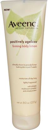 Aveeno, Active Naturals, Positively Ageless, Firming Body Lotion, 8.0 oz (227 g) ,الجسم، إيجابي دائم