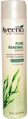 Aveeno, Active Naturals, Pure Renewal Shampoo, 10.5 fl oz (311 ml) ,حمام، الجمال، الشعر، فروة الرأس، الشامبو، مكيف