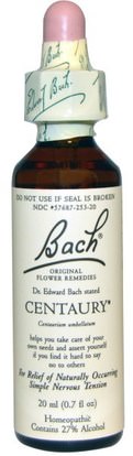 Bach, Original Flower Remedies, Centaury, 0.7 fl oz (20 ml) ,الصحة
