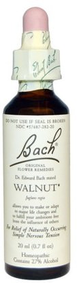 Bach, Original Flower Remedies, Walnut, 0.7 fl oz (20 ml) ,الصحة