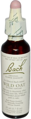 Bach, Original Flower Remedies, Wild Oat, 0.7 fl oz (20 ml) ,الصحة