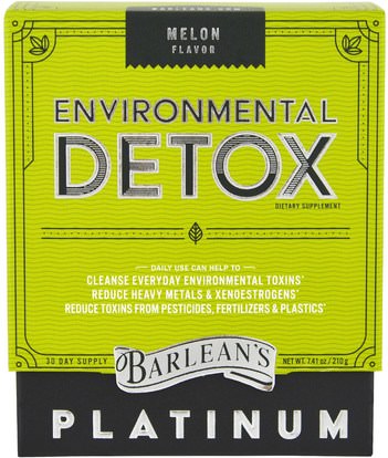 Barleans, Environmental Detox, Melon Flavor, 7.41 oz (210 g) ,الصحة، السموم
