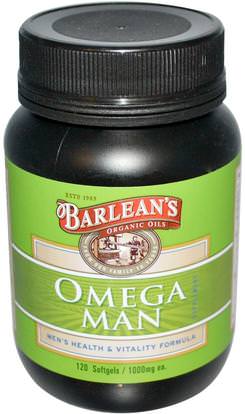 Barleans, Omega Man Supplement, 1,000 mg, 120 Softgels ,الصحة، الرجال، بارلانز، الرجال