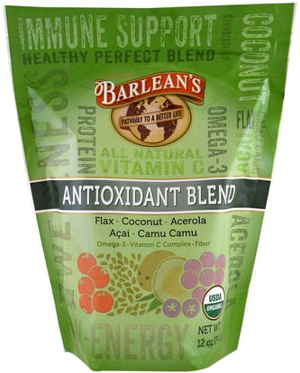 Barleans, Organic Antioxidant Blend, 12 oz (340 g) ,المكملات الغذائية، مقتطفات الفاكهة، سوبر الفواكه، مضادات الأكسدة، مضادات الأكسدة