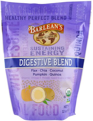 Barleans, Organic Digestive Blend, 12 oz (340 g) ,المكملات الغذائية، مقتطفات الفاكهة، سوبر الفواكه، مضادات الأكسدة، مضادات الأكسدة