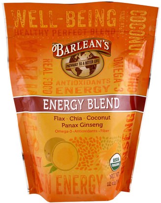 Barleans, Organic, Energy Blend, 12 oz (340 g) ,المكملات الغذائية، مقتطفات الفاكهة، سوبر الفواكه، مضادات الأكسدة، مضادات الأكسدة