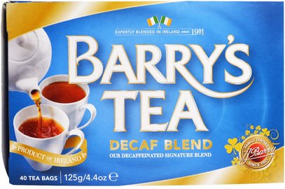 Barrys Tea, Decaf Blend, 40 Tea Bags, 4.4 oz (125 g) ,Herb-sa