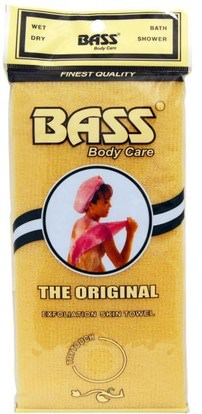 Bass Brushes, Body Care, The Original Exfoliation Skin Towel, 1 Skin Towel ,حمام، الجمال، حمام الإسفنج والفرش
