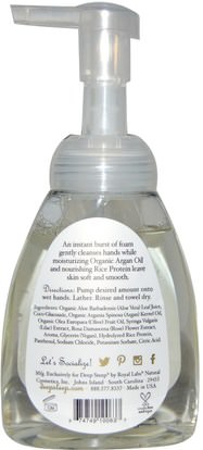 حمام، الجمال، أرجان، حمام Deep Steep, Argan Oil Foaming Hand Wash, Lilac Blossom, 8 fl oz (237 ml)