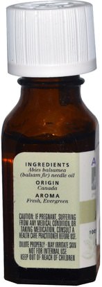 حمام، الجمال، الزيوت العطرية الزيوت Aura Cacia, 100% Pure Essential Oil, Balsam Fir Needle, Elevating.5 fl oz (15 ml)