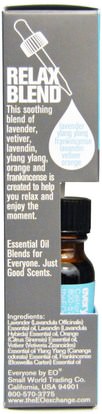 حمام، الجمال، الزيوت العطرية الزيوت Everyone, Aromatherapy Blends, Essential Oils, Relax.45 fl oz (13.3 ml)