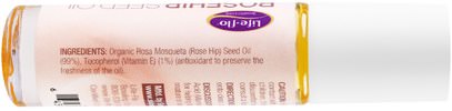حمام، والجمال، والزيوت العطرية الزيوت، وارتفع زيت بذور الورك Life Flo Health, Rosehip Seed, Oil Roll-On, 7 ml (0.24 oz )