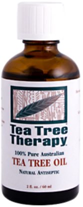حمام، الجمال، الروائح الزيوت العطرية، زيت شجرة الشاي Tea Tree Therapy, Tea Tree Oil, 100% Pure Australian, 2 fl oz (60 ml)