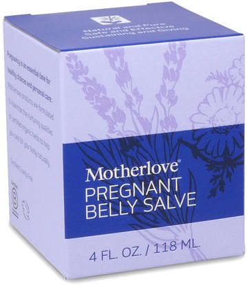 حمام، الجمال، يهتم الجسم، الصحة، إلتحم Motherlove, Pregnant Belly Salve, 4 oz (118 ml)