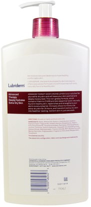 حمام، الجمال، غسول الجسم Lubriderm, Advanced Therapy Lotion, Deeply-Hydrates Extra-Dry Skin, 24 fl oz. (709 ml)