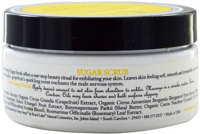 حمام، الجمال، فرك الجسم Deep Steep, Sugar Scrub, Grapefruit - Bergamot, 8 oz (226 g)