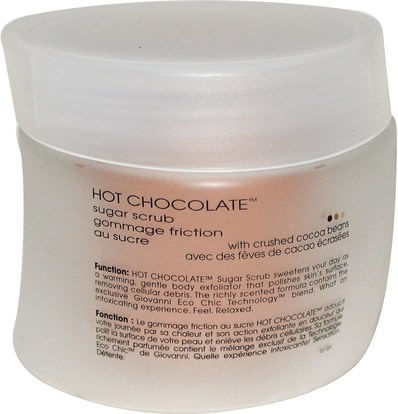 حمام، الجمال، فرك الجسم Giovanni, Hot Chocolate, Sugar Scrub, 9 oz (260 g)