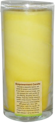 حمام، الجمال، الشمعات Aloha Bay, Chakra Energy Candle, Protection, Yellow, 11 oz, 1 Candle