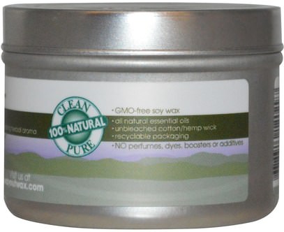 حمام، الجمال، الشمعات Way Out Wax, All Natural Aromatherapy Candle, Sage, 3 oz (85 g)