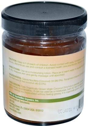 حمام، الجمال، زيت جوز الهند الجلد Life Flo Health, Organic, Pure Coconut Oil, Skin Care, 9 fl oz (266 ml)